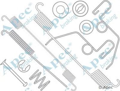APEC BRAKING kit867 -  Комплектующие, тормозная колодка